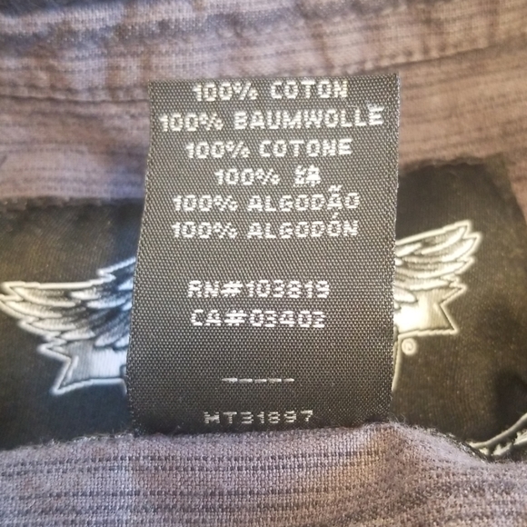 Harley-Davidson Skull button down short sleeve - Picture 7 of 7